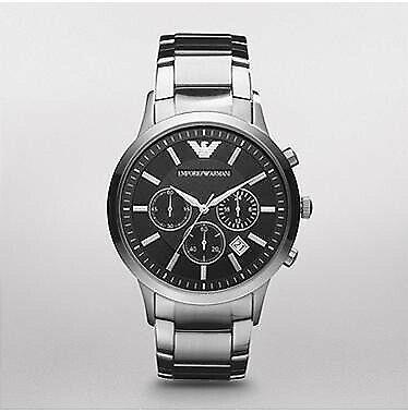 Emporio Armani Chronograph Mens Watch - Stainless Steel AR2434 - BRAND NEW !! 