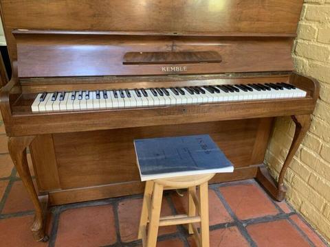 Kemble upright piano 