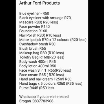 Arthur ford products 