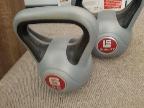 Gym equipment - dumbells and kettle bell 