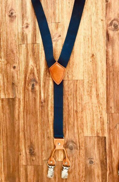 Navy Suspenders and Bow Ties for sales 