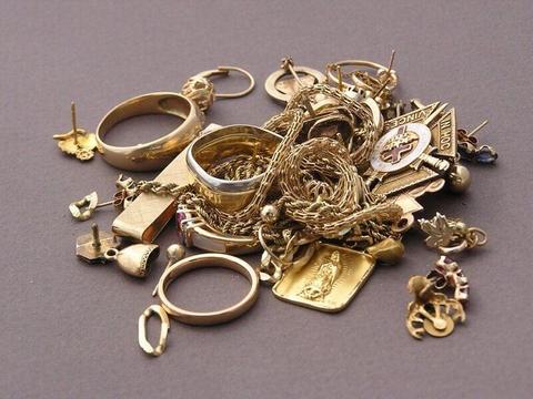 Gold - broken, full pieces, coins etc 