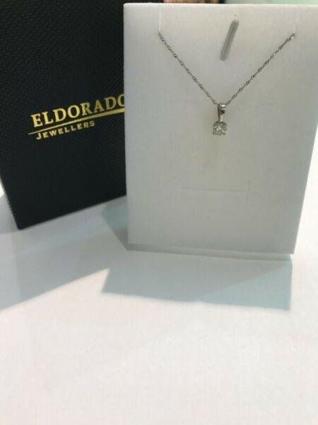 Special Offer On Diamond Pendant (Dp30) And Chain Less 50% Off(C140wg) 