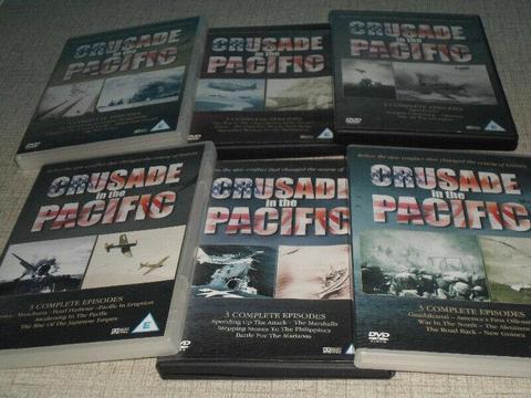 CRUSADE IN THE PACIFIC WAR 7 DVD BOX SET FOR SALE 