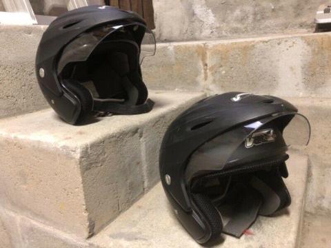 2 x VR1 Motorbike helmets 