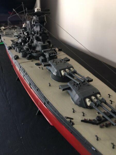 JPN Musashi warship model 