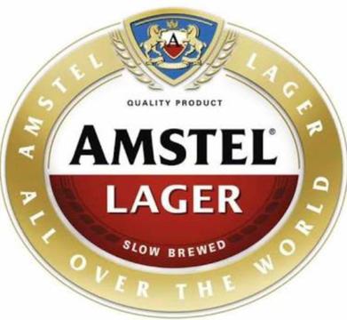 24x500ml Amstel beer glasses 