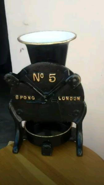 Spong Antique Coffee Grinder  