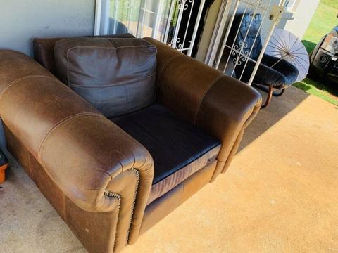 Genuine leather couch  