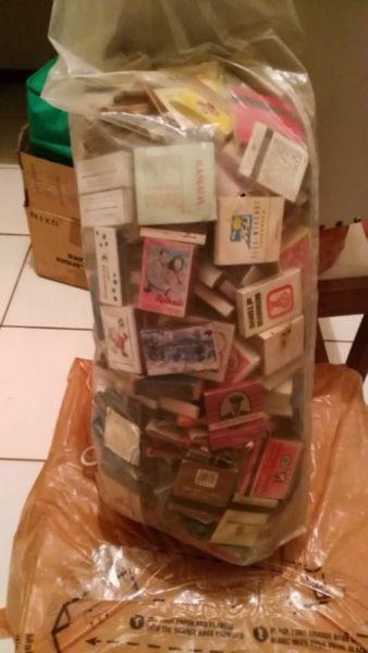 Collection of matchboxes spanning over approx 40 years 