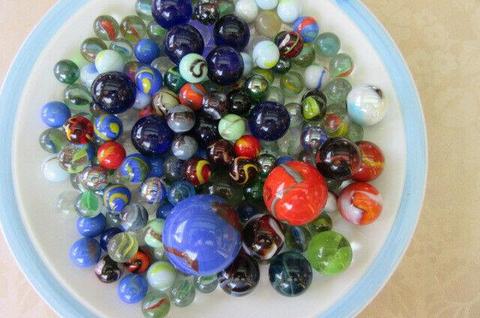 170 VARIOUS MARBLES, APPR. 15, 25 AND 40 MM - LOT 3 - AS PER SCAN 