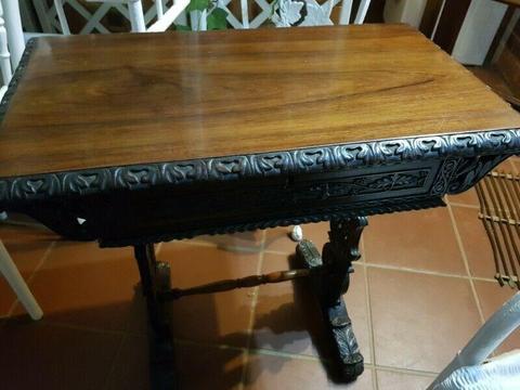 Antique Stretcher Style Table 
