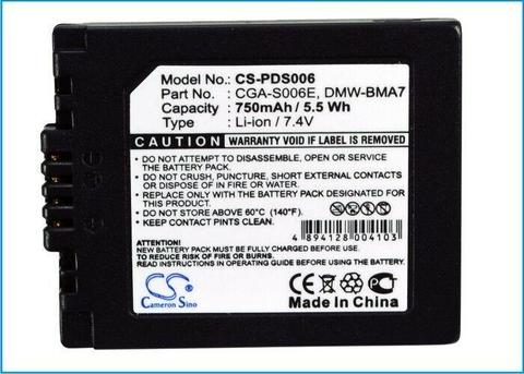 Cameron Sino Camera Battery CS-PDS006 for PANASONIC Lumix DMC-FZ18 etc. 