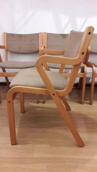 Retro Danish bent ply chair 