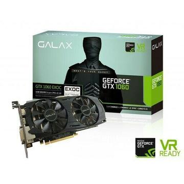Galax GeForce GTX 1060 EXOC 6GB GDDR5 PCI-E 3.0 Desktop Graphics Card With warranty 