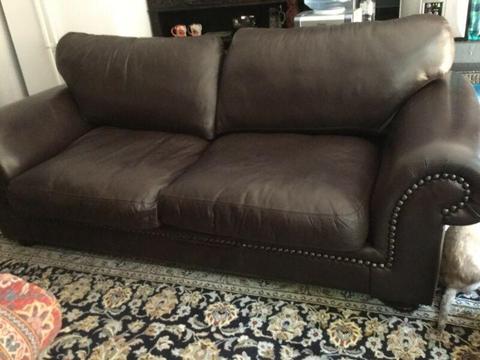 Genuine Leather 3 Seater Couch 