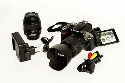 Like New 24MP Nikon D5200 Double Lens Bundle 