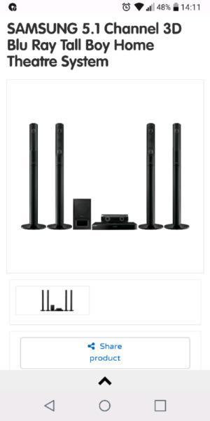 Samsung 3d home theatre for 5500onco 