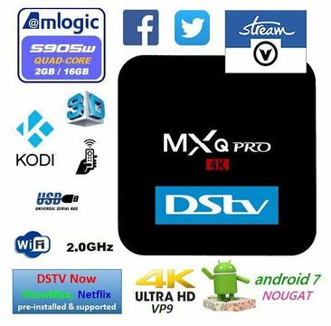 2019 Android 7.1.2 TV Box, MXQ Pro, 2GB Ram, 16GB Rom - V-Stream South Africa - CT 