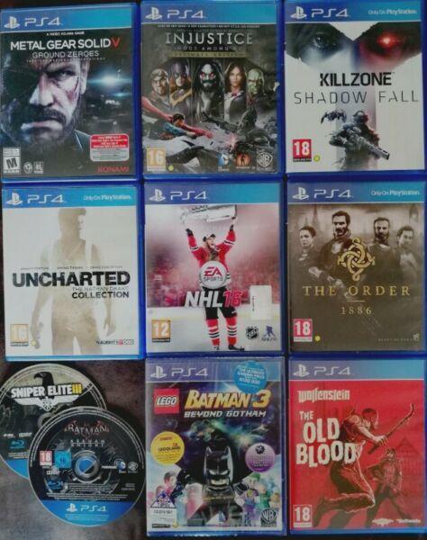 10 X Ps4 games **ORIGINAL** in covers 