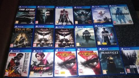 Ps4 Games R200 to R300 each Discount Buying Two or More 