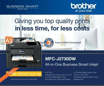 Perfect for any business save money on printing - Brother A3 4-in-1 Colour Inkjet Printer 