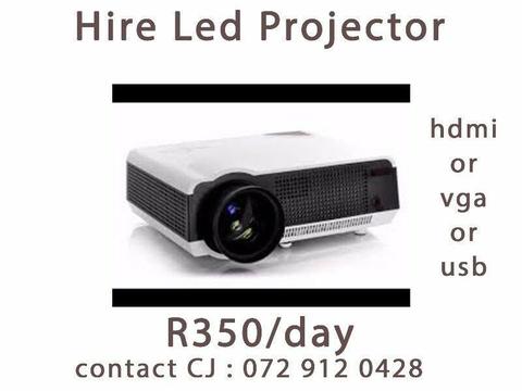 Hire/Rent Led Projector R350/day 