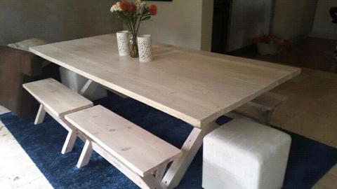 TABLES AND BENCHES MADE TO ORDER  