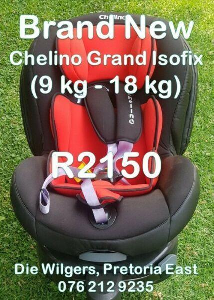 Brand New Chelino Grand Isofix (9 kg - 18 kg) 