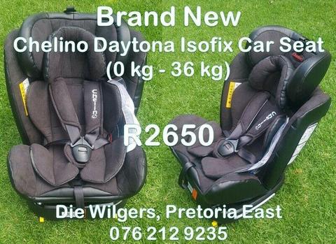 Brand New Chelino Daytona Isofix Car Seat (0 kg - 36 kg) 