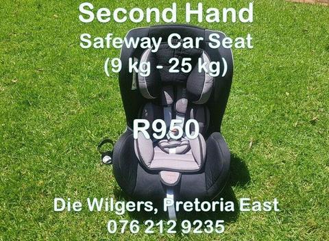 Second Hand Safeway Moto X3 Car Seat (9 kg - 25 kg) 