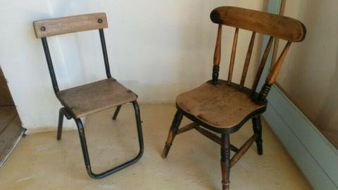 Two childrens chairs 