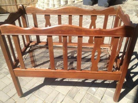 Wooden cot for baby 