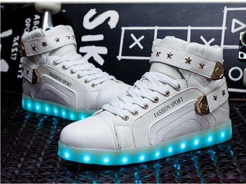 Perfect gift and music events - LED light up USB rechargeable shoes sneakers ..starting from R400 