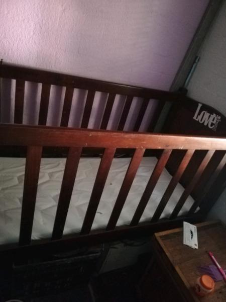 Wooden baby crib  