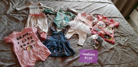 Newborn babygirl items for sale 