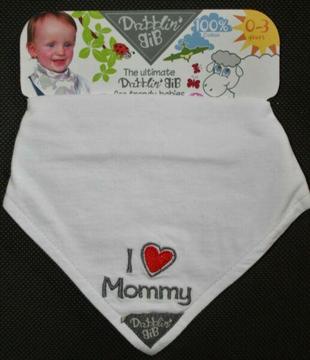 Dribblin Bib I Love Mommy Dribble Bib 