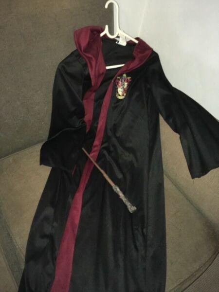 Harry Potter robe and wand 