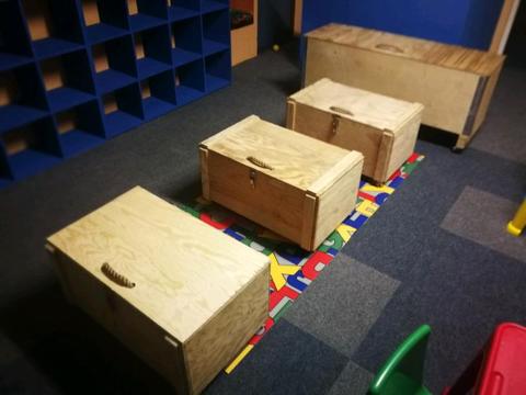 Wooden toy boxes.Make me a offer. 