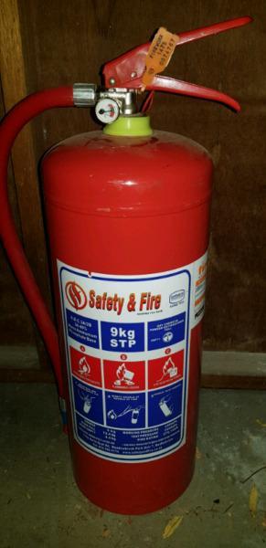 New 9kg powder fire extinguishers 