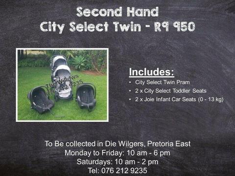 Second Hand City Select with Joie Car Seats 