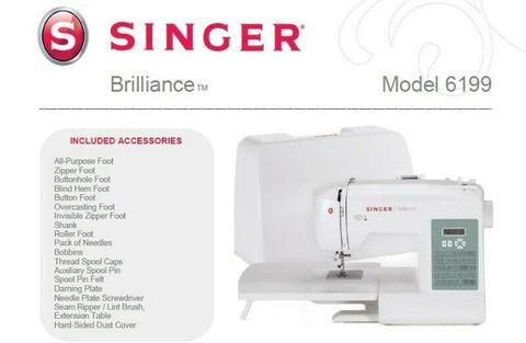 Brand new Singer brilliance sewing machines on special @ wynberg sewing centre 