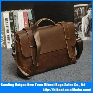 ELEGANCE MENS PU LEATHER SHOULDER OR BRIEFCASE BAG 