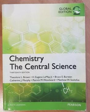 Chemistry: The Central Science textbook in excellent condition 