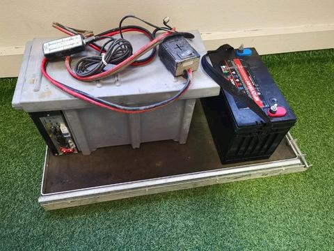 Camping Fridge Battery and Drawer System 