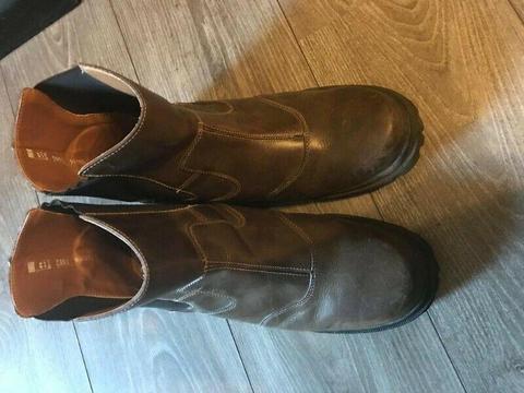 Bronx Leather Boots Size 12 