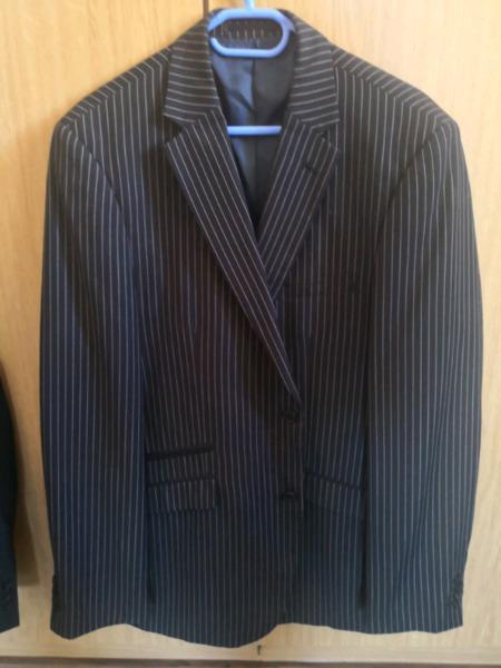 Pinstripe suit jackets x 2 both R600 