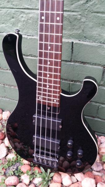 Trades or sell: Cort T35 - 5 string bass - no case. Rickenbacker styled bass. 