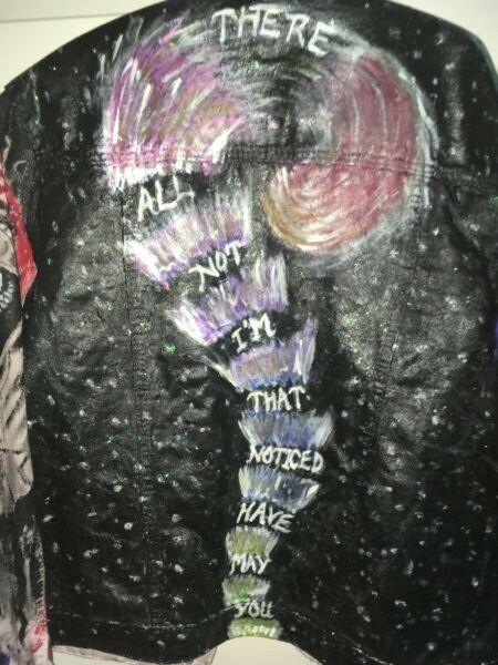 Painted denim jacket 