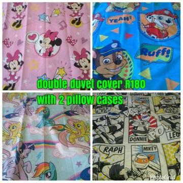 New kids character duvet covers 